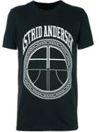 Astrid Andersen Logo Print T-shirt, Men's, Size: Large, Black, Cotton