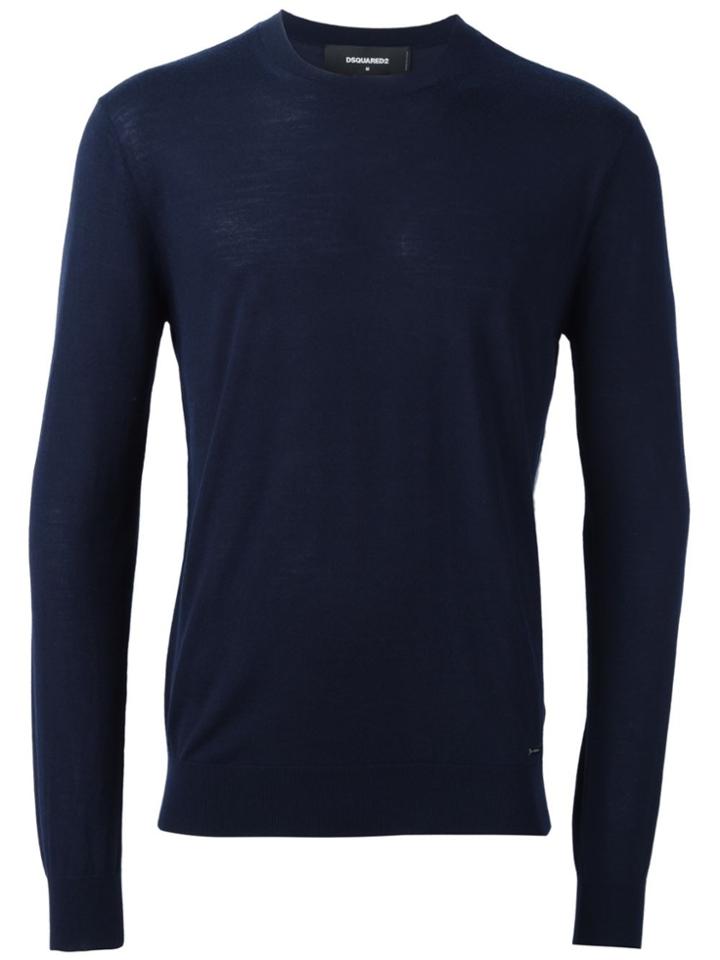 Dsquared2 Fine Knit Jumper - Blue