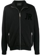 John Richmond Zip-up Logo Track-jacket - Black