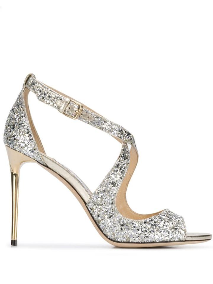 Jimmy Choo Emily 100mm Sandals - Silver