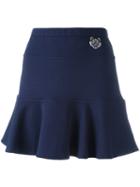 Kenzo Mini Tiger Skater Skirt, Women's, Size: Medium, Blue, Cotton
