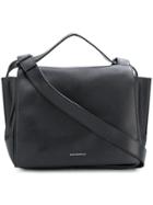 Elena Ghisellini Fold Over Top Tote - Black