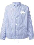 Roundel London 'coach' Striped Jacket, Men's, Size: Small, Blue, Cotton/polyester