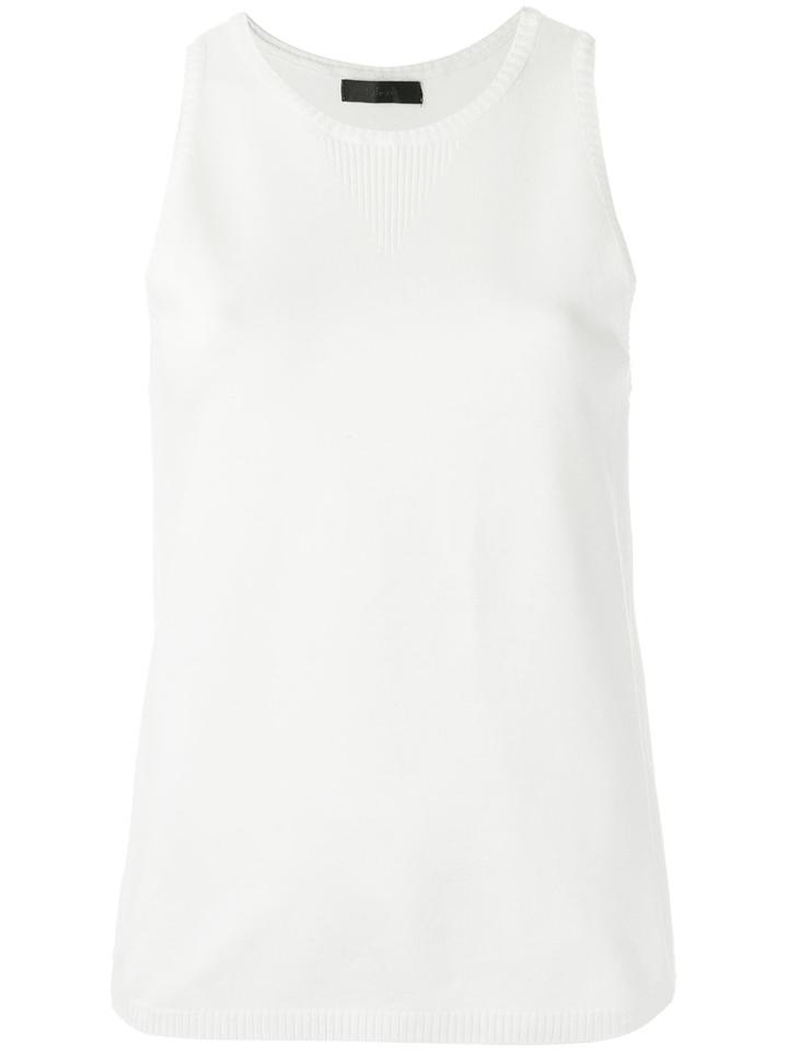 Talie Nk Knit Tank Top, Women's, Size: Medium, White, Polyamide/viscose