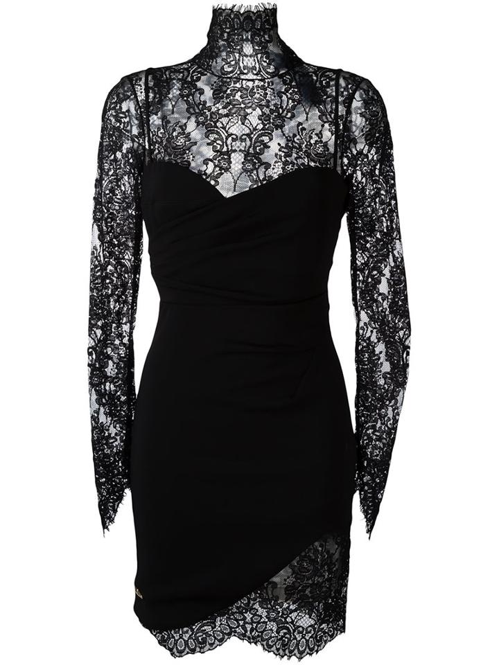 Philipp Plein 'alyssa' Dress, Women's, Size: Medium, Black, Viscose/spandex/elastane/cotton/polyester