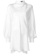 Giorgio Armani Long-sleeve Oversized Blouse - White