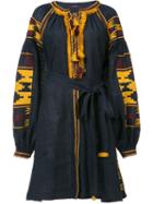 Vita Kin - 'macedonia' Dress - Women - Linen/flax - S, Women's, Blue, Linen/flax