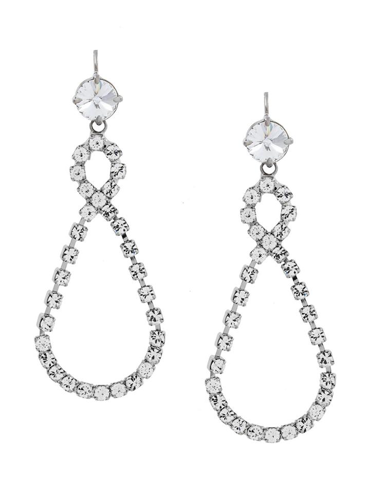Miu Miu Infinity Drop Earring - Metallic