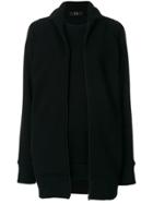 Y's Longline Zip-up Sweatshirt - Black