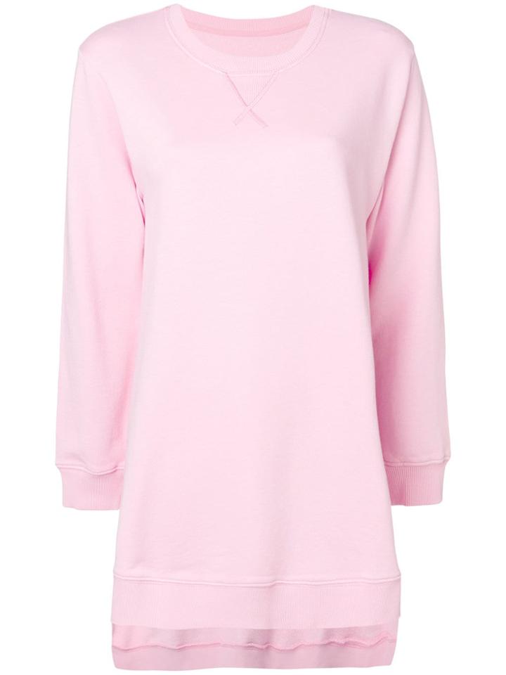 Mm6 Maison Margiela Oversized Sweatshirt - Pink