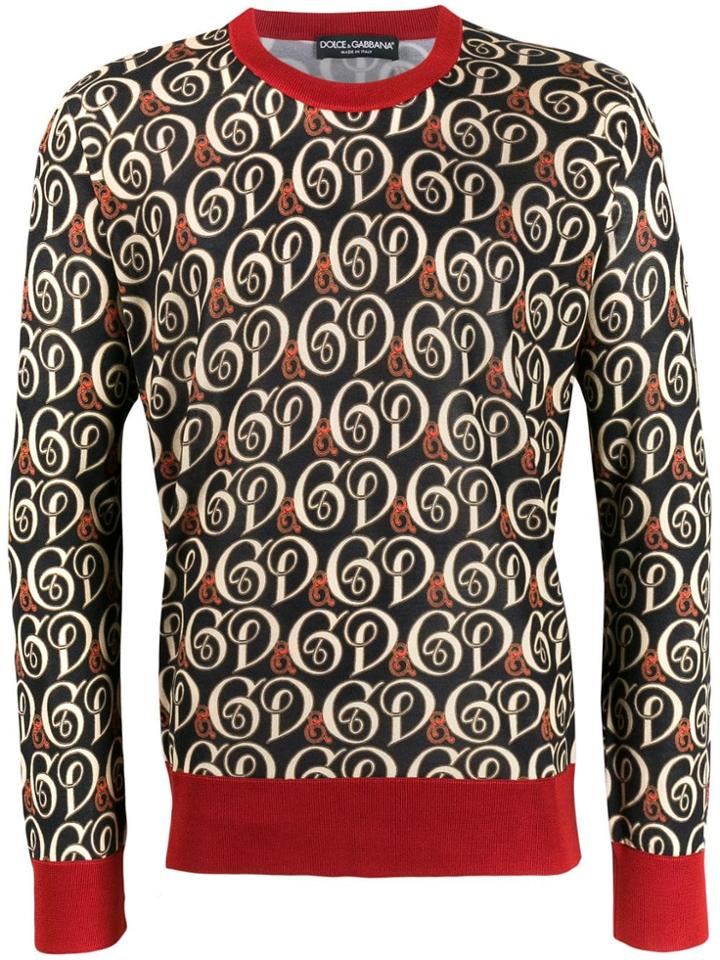 Dolce & Gabbana D & G All-over Jumper - Black