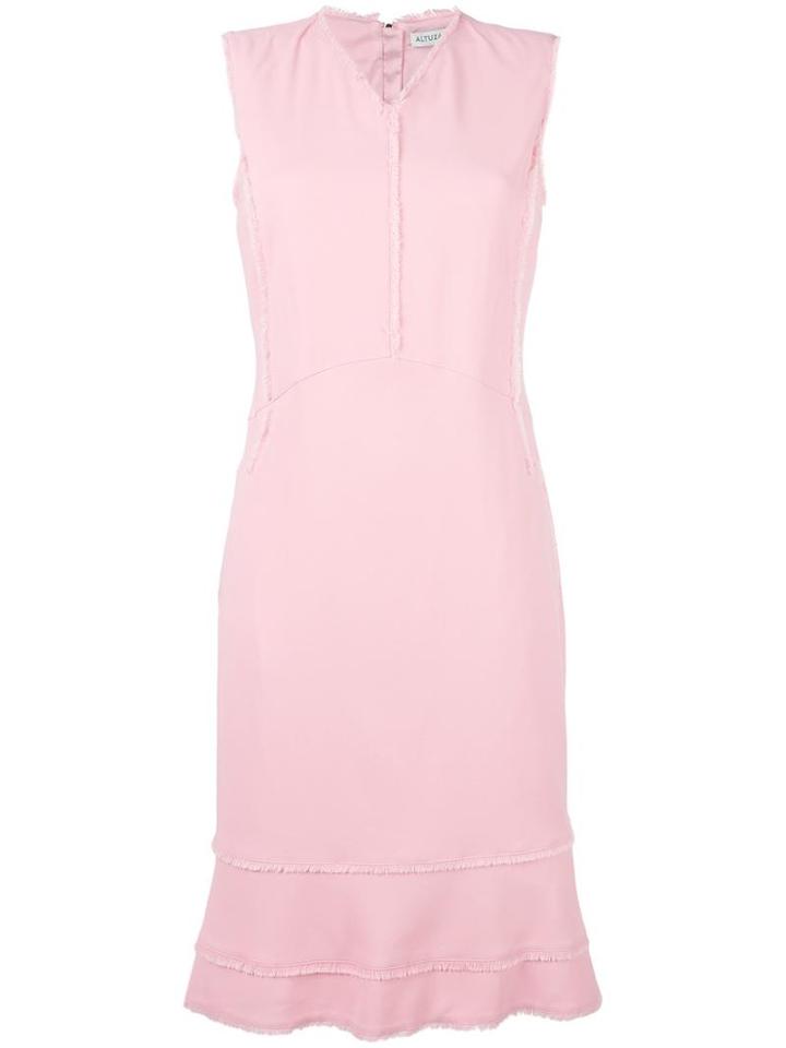 Altuzarra Peplum Hem Dress, Women's, Size: 38, Pink/purple, Polyester/viscose/spandex/elastane