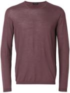 Roberto Collina Classic Fitted Sweater - Pink & Purple
