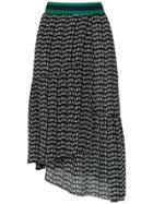 Nk Asymmetrical Midi Skirt - Black