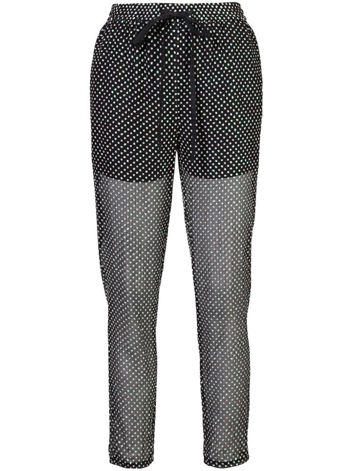 Red Valentino Polka Dot Trousers - Black