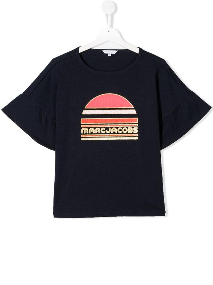 Little Marc Jacobs Navy Sunset T-shirt - Blue