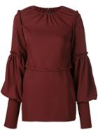 Rokh Deconstructed Blouse - Red