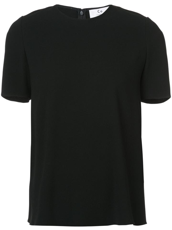 Co Zip Back T-shirt - Black