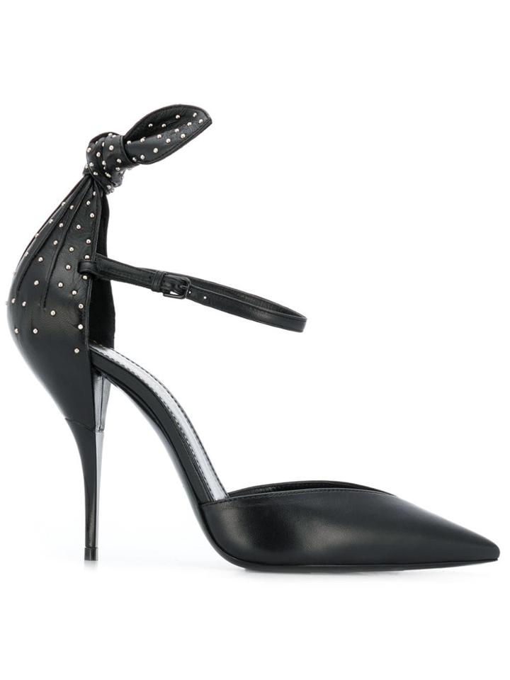 Saint Laurent Microstud Knot Pumps - Black