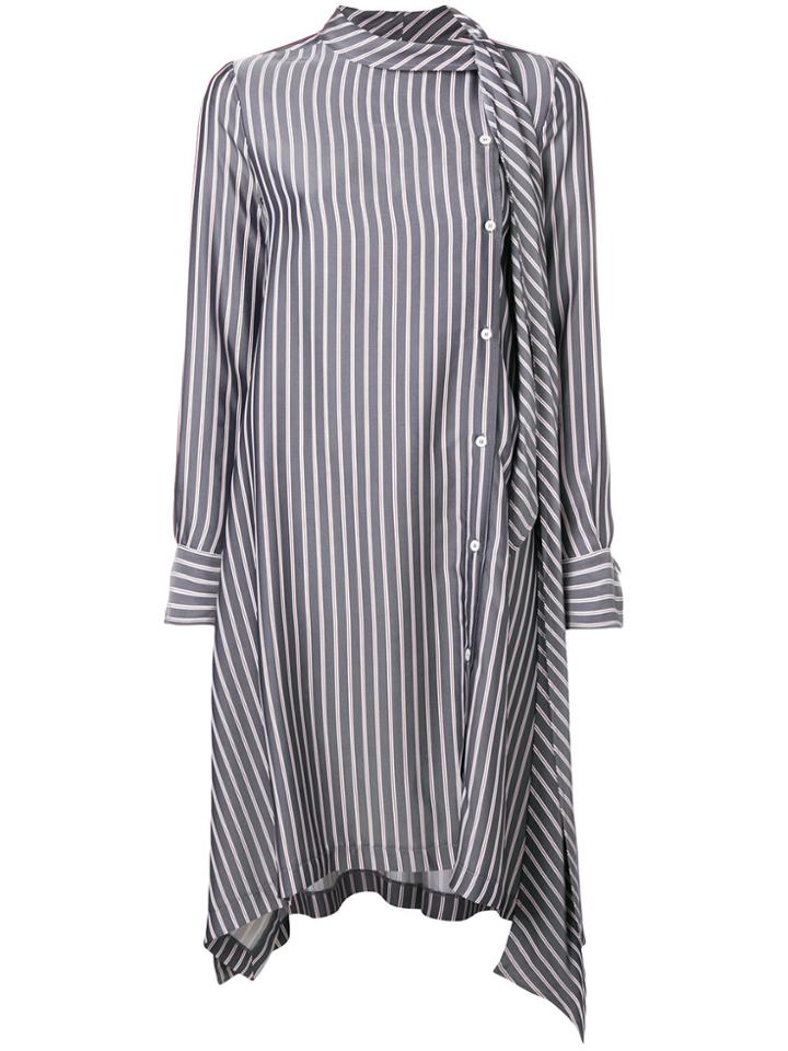 See By Chloé Off-centre Button Dress - Grey