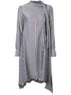 See By Chloé Off-centre Button Dress - Grey