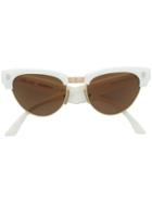 Celine Eyewear Cat Eye Frame Sunglasses - White
