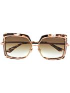 Dita Eyewear Oversized Square Sunglasses - Brown
