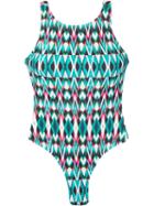 Lygia & Nanny Round Neck Print Swimsuit