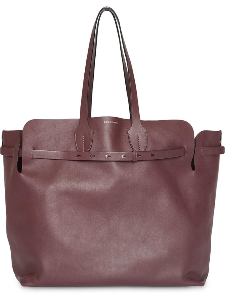 Burberry The Large Soft Leather Belt Bag - Red