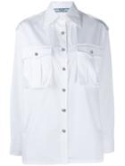 Prada Oversized Pointed Collar Shirt - White