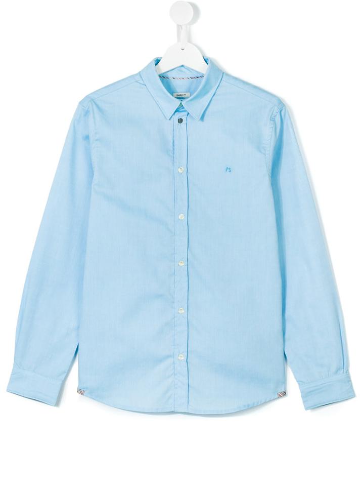 Paul Smith Junior - Teen Classic Shirt - Kids - Cotton - 14 Yrs, Blue