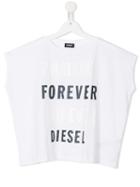 Diesel Kids Forever T-shirt, Girl's, Size: 12 Yrs, White