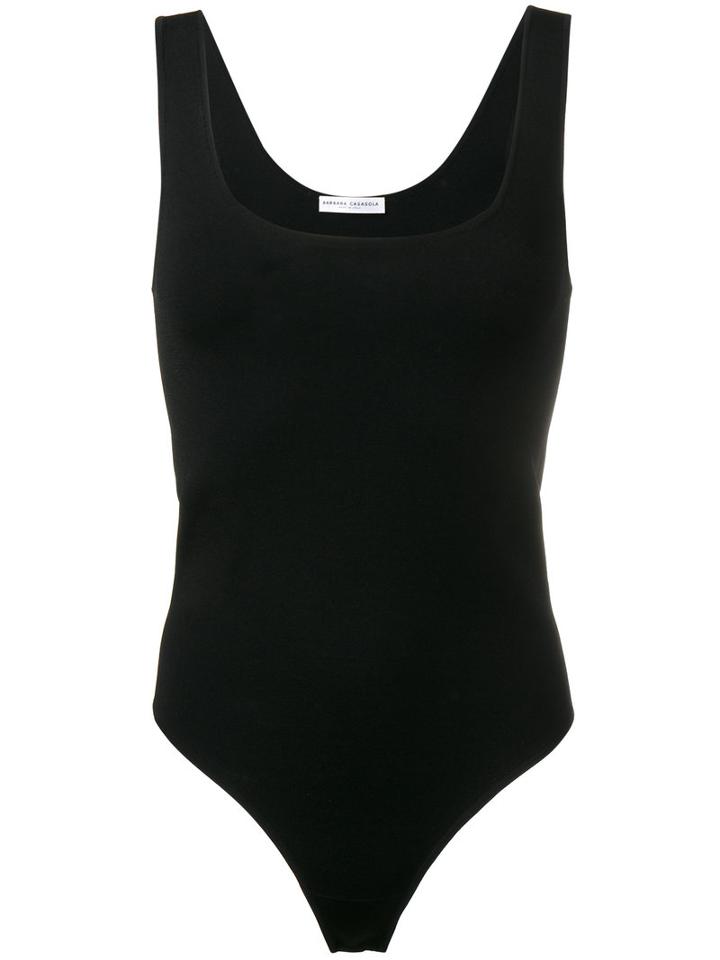 Barbara Casasola - Sleeveless Body - Women - Polyester/viscose - 40, Black, Polyester/viscose