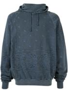Raf Simons Pre-owned 2004 Aw Paisley Print Hoodie - Blue
