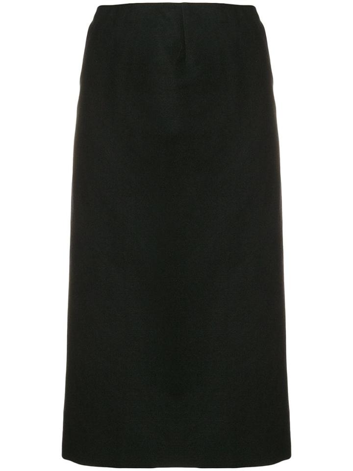 Prada Vintage Straight Fit Skirt - Black