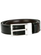 Bally Square Buckle Belt, Men's, Size: 110, Black, Leather
