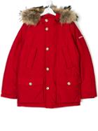 Woolrich Kids Teen Hooded Padded Jacket - Red