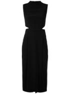 Framed Lawrence Midi Cut Out Dress - Black