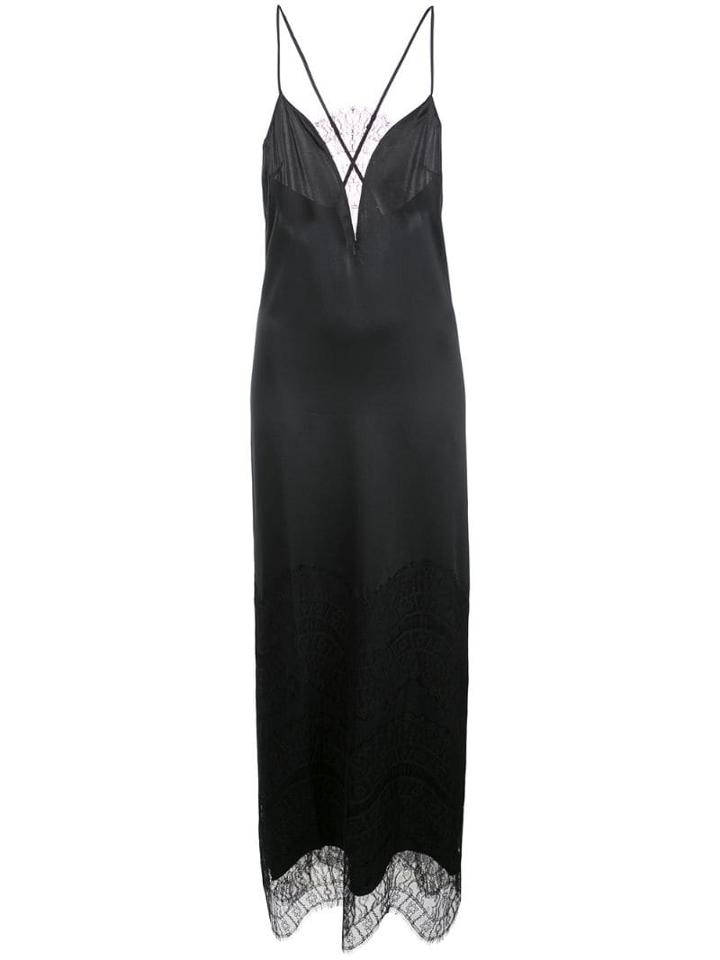 Kiki De Montparnasse Lace Inset Gown - Black