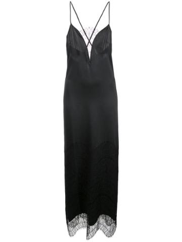 Kiki De Montparnasse Lace Inset Gown - Black
