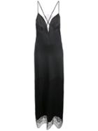 Kiki De Montparnasse Lace Inset Gown - Black