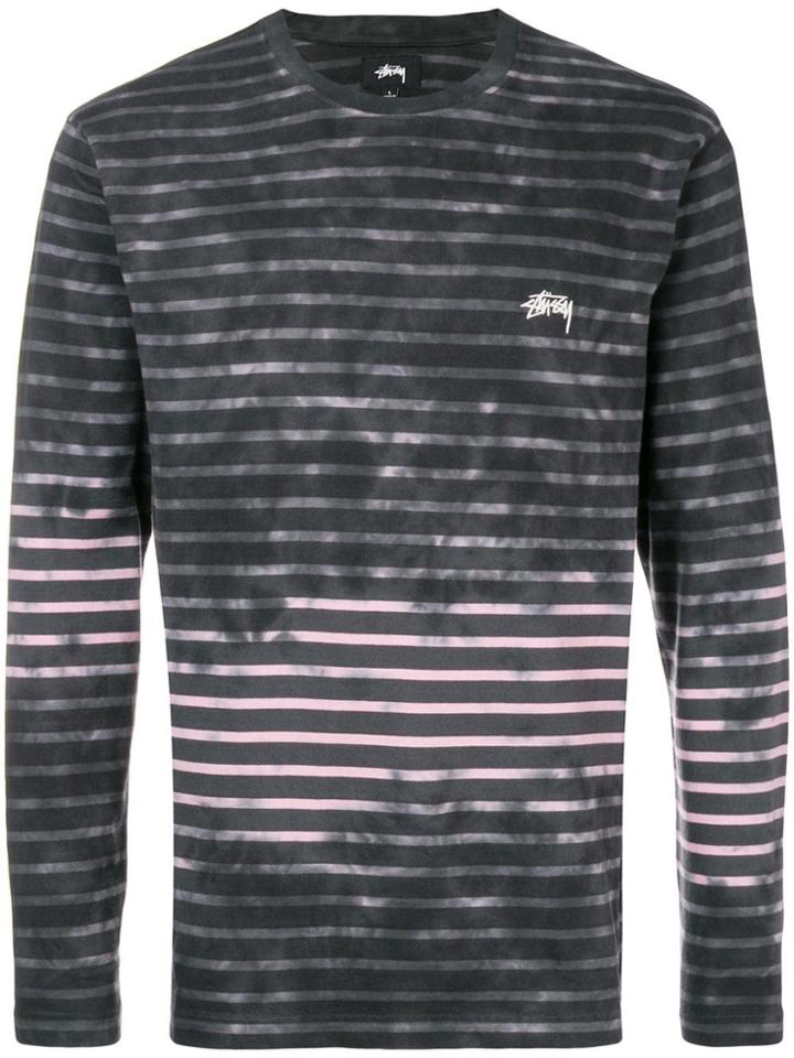 Stussy Striped Sweatshirt - Grey