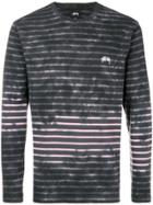 Stussy Striped Sweatshirt - Grey