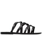 Ancient Greek Sandals Donousa Multistrap Leather Sandals - Black