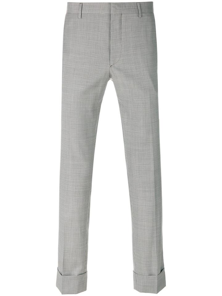Prada Patterned Cropped Trousers - Brown