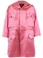 À La Garçonne Oversized Coat - Pink & Purple