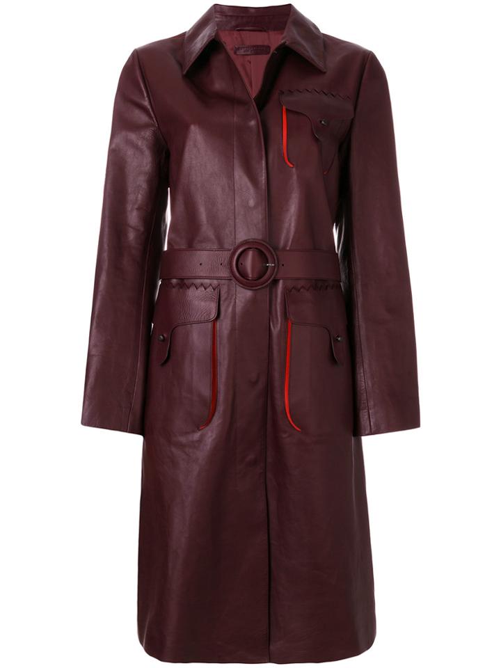 Bottega Veneta Belted Coat - Brown