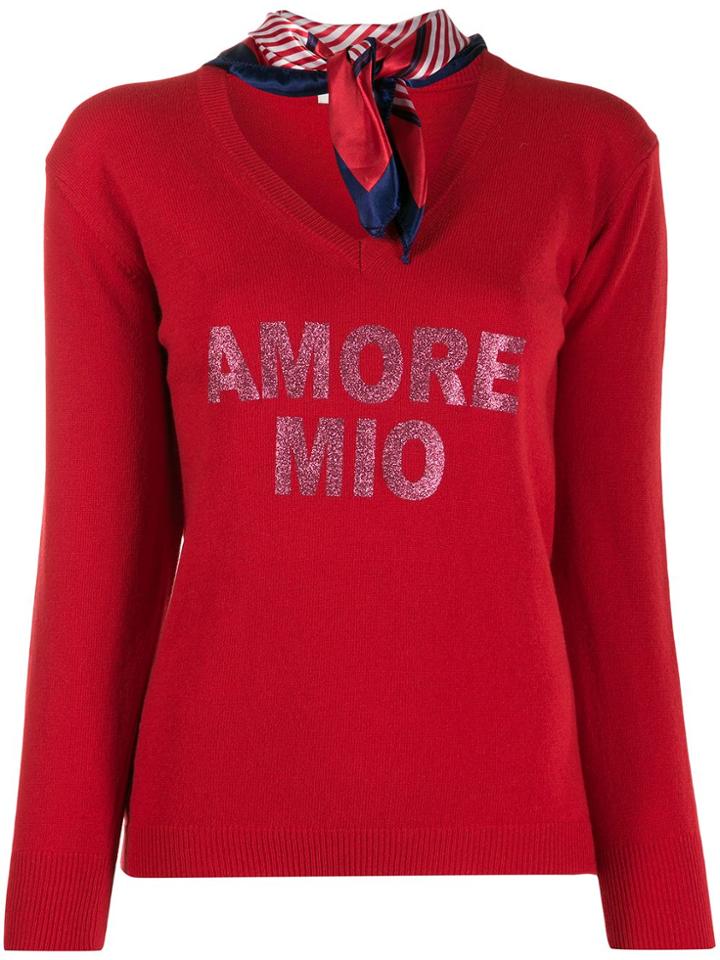 5 Progress Amore Mio V-neck Jumper - Red