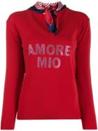 5 Progress Amore Mio V-neck Jumper - Red