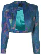 Rubin Singer Metallic Bolero Jacket - Blue